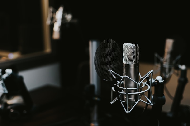 Studio d'enregistrement de baladodiffusion